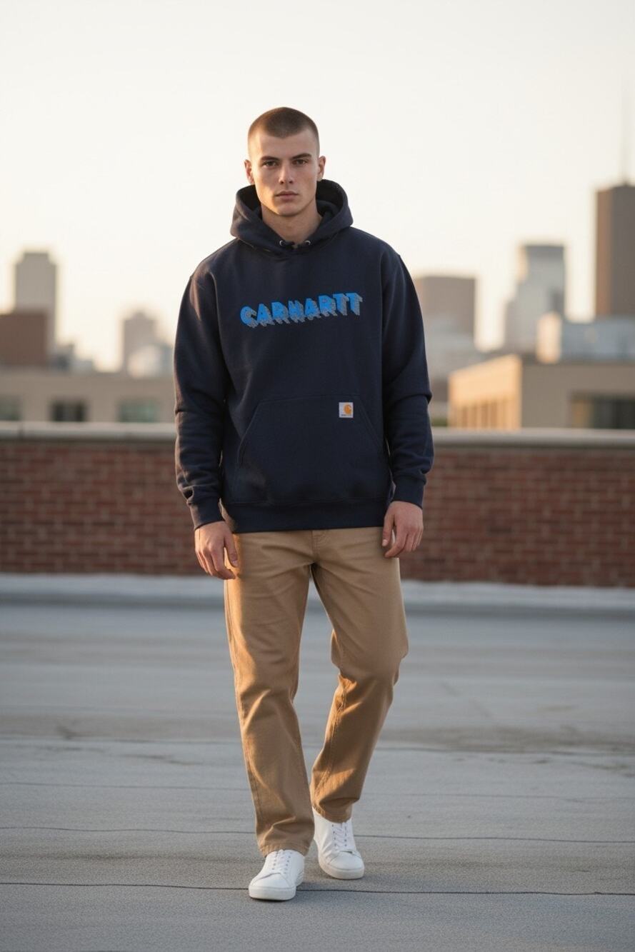 Carhartt Rain Defender Loose Fit Midweight Graphic Hoodie Sz: Small